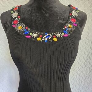 Vintage Caché Jeweled top  size Medium